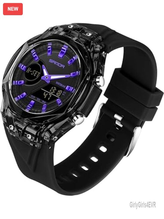 Unisex Dual Display Analog Digital Sports Watch with Alarm Stopwatch 5ATM main image 6